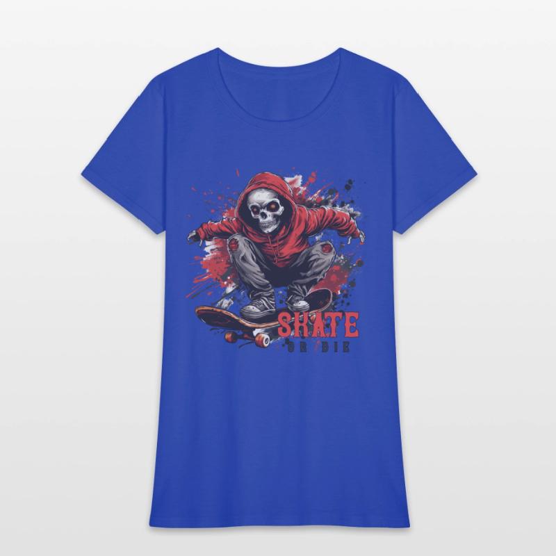 Skeleton Skull Skater Skateboarder Skateboard