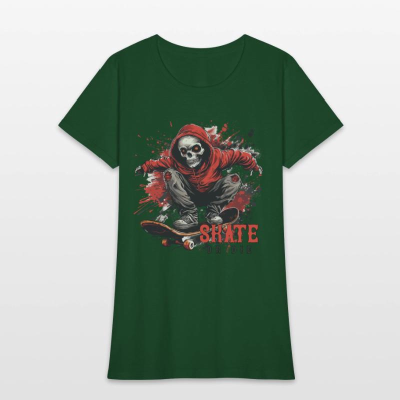 Skeleton Skull Skater Skateboarder Skateboard
