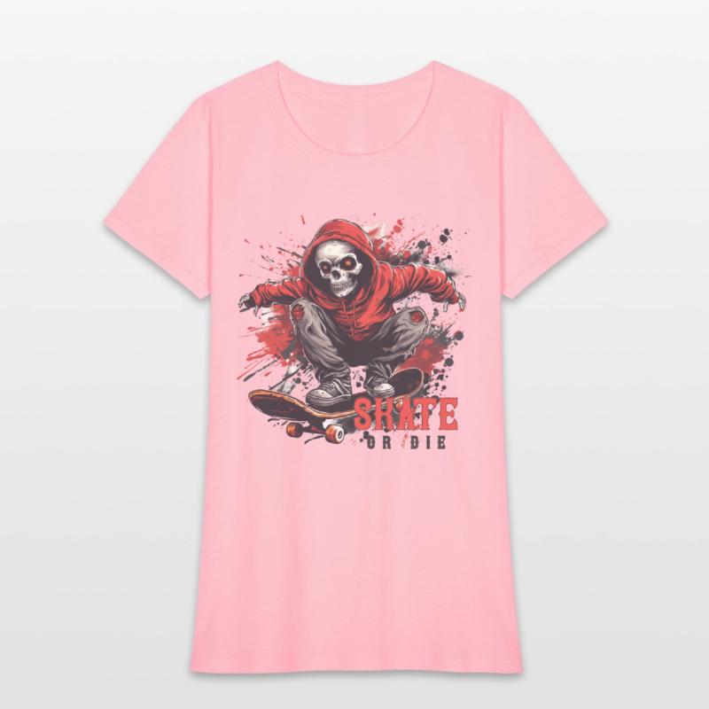 Skeleton Skull Skater Skateboarder Skateboard