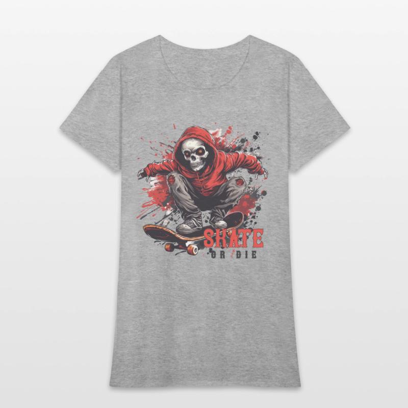 Skeleton Skull Skater Skateboarder Skateboard