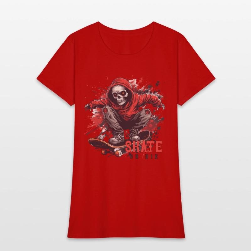 Skeleton Skull Skater Skateboarder Skateboard
