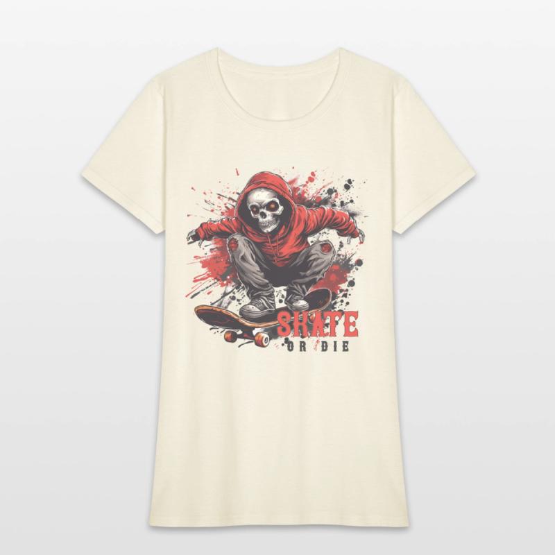 Skeleton Skull Skater Skateboarder Skateboard