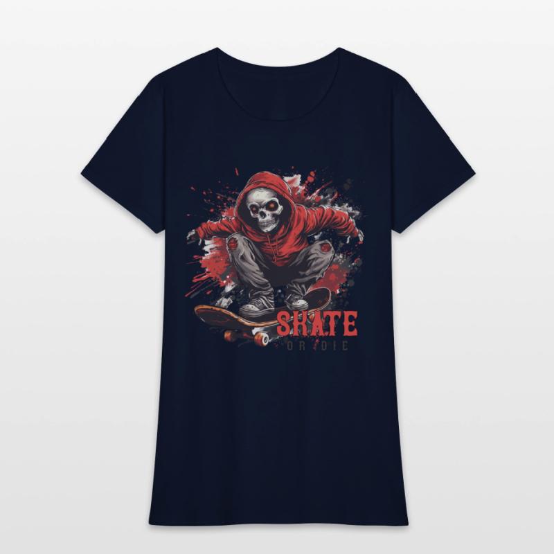 Skeleton Skull Skater Skateboarder Skateboard