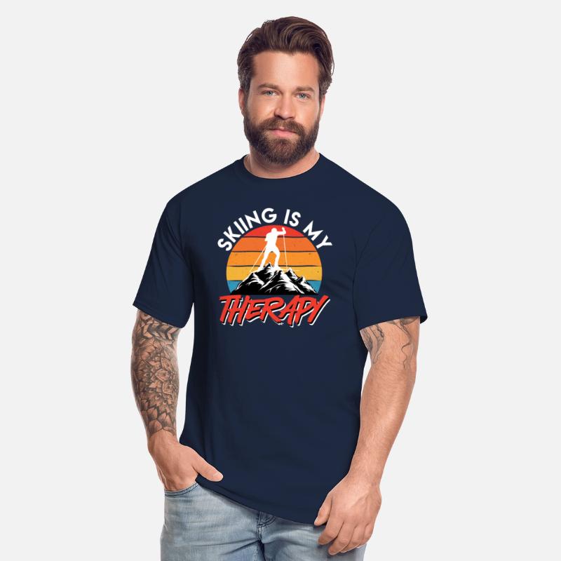 Skiing is my Therapy Skiing Skier Shirt Snow