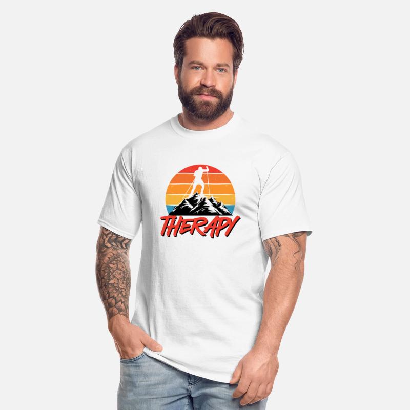 Skiing is my Therapy Skiing Skier Shirt Snow