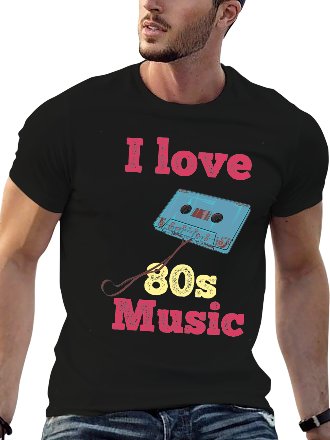 I Love 80s Music Graphic Tee
