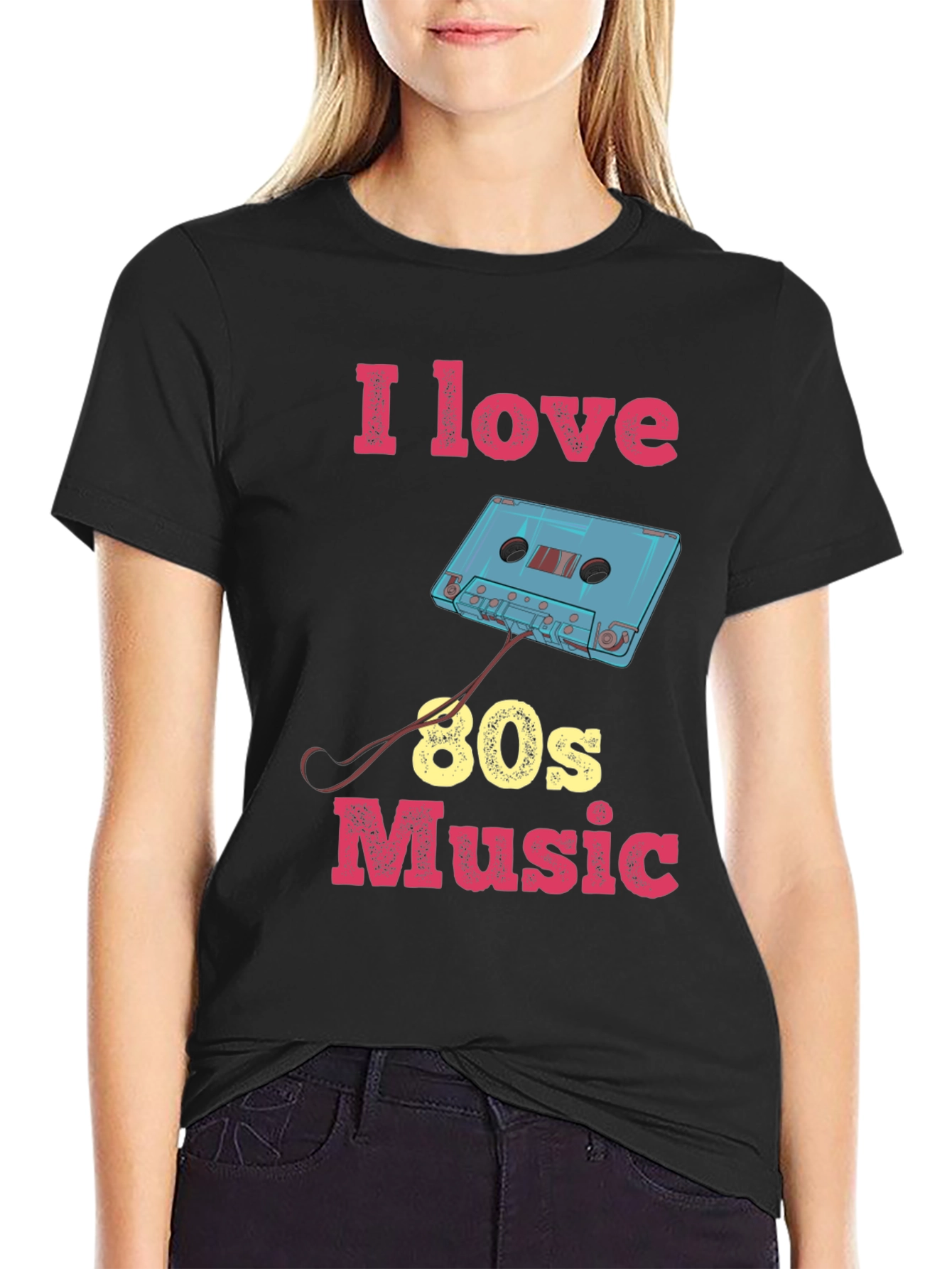 I Love 80s Music Graphic Tee