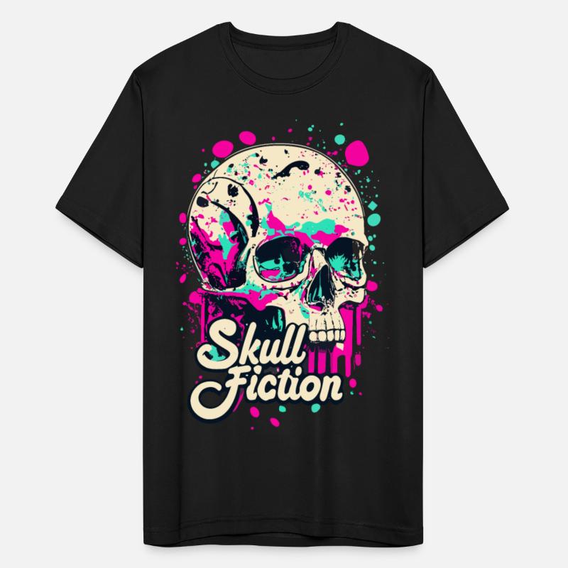 Skull Fiction Skeleton Art Cool Gift