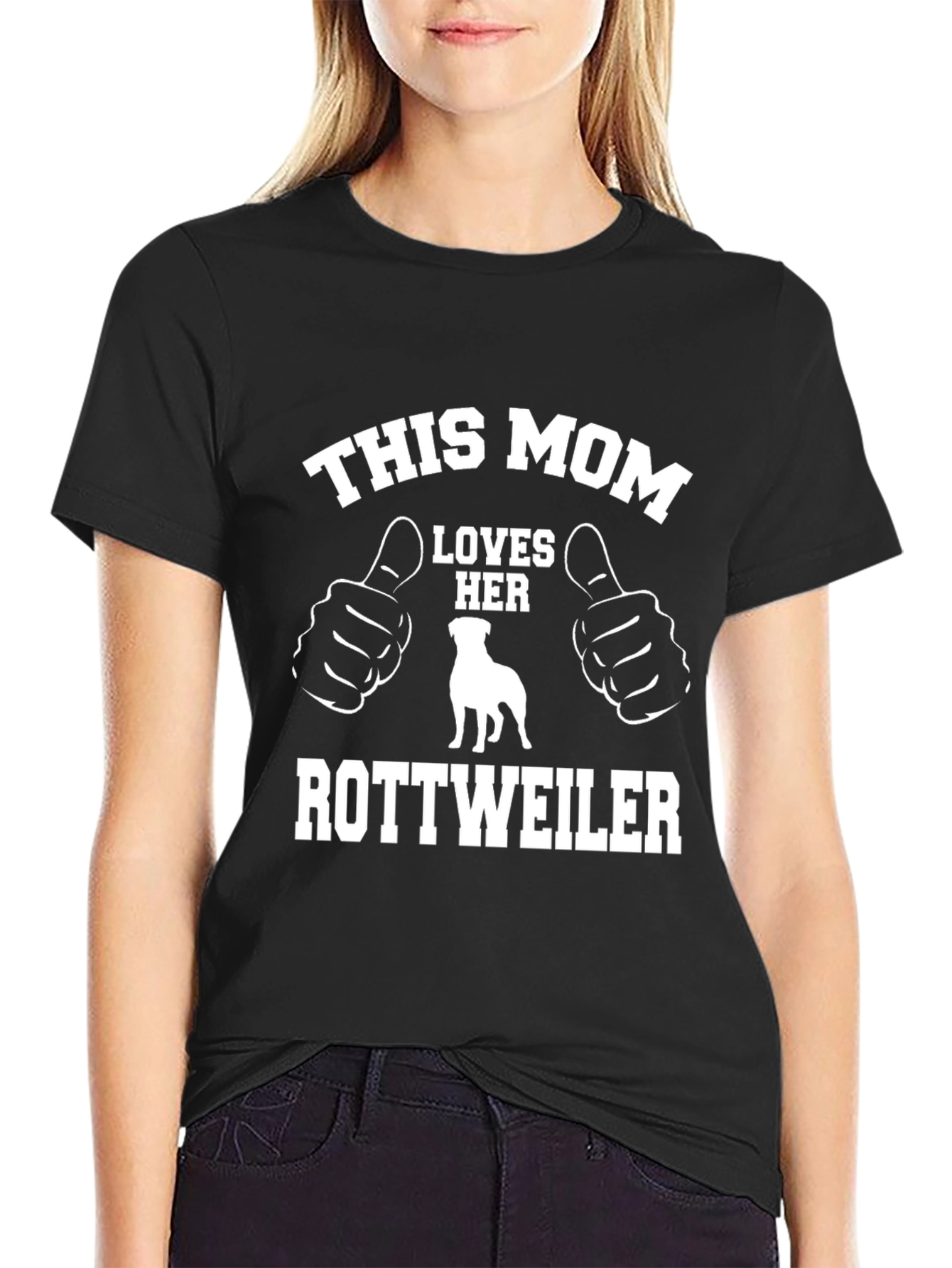 This Mom Loves Her Rottweiler T-Shirt