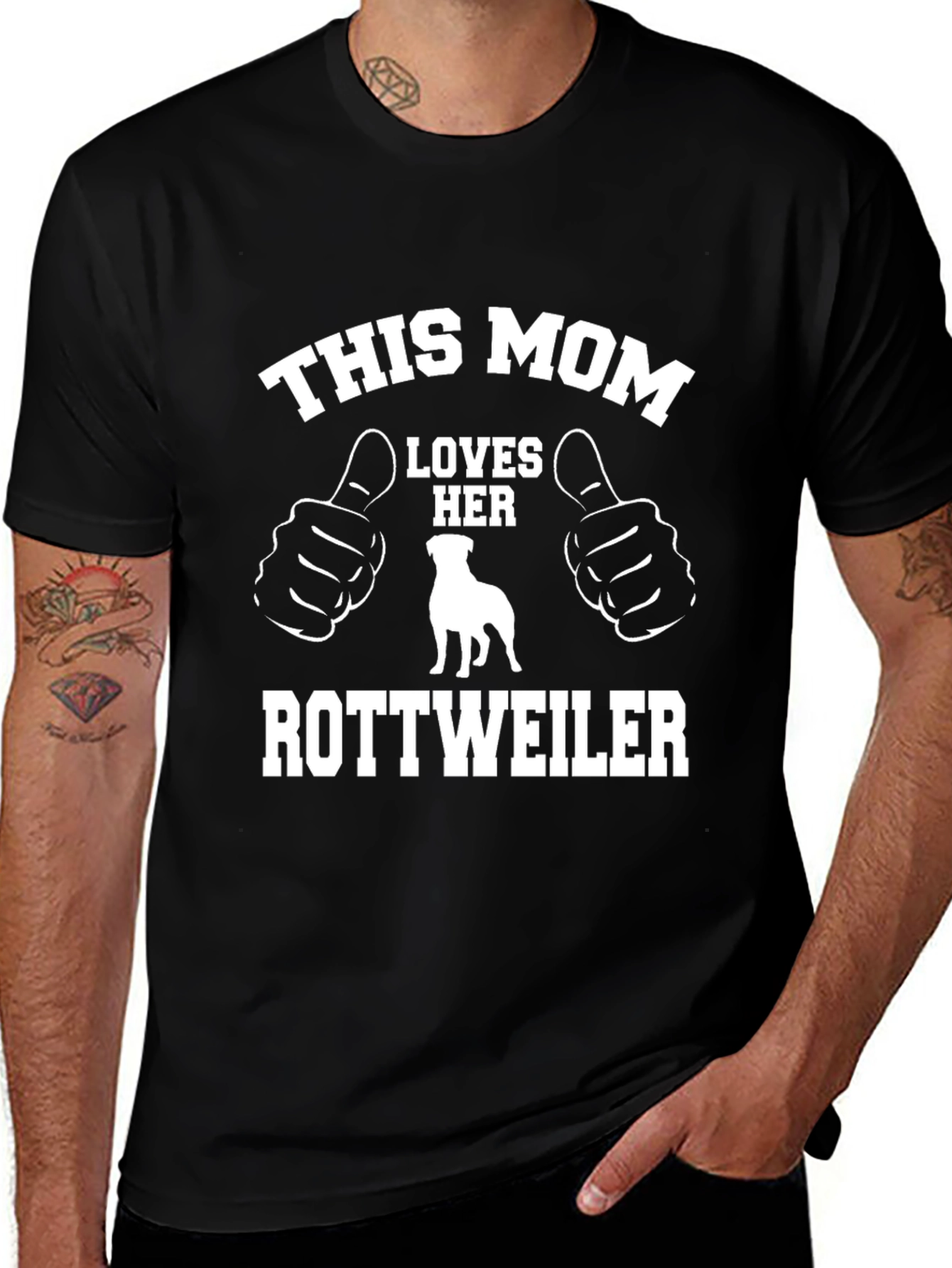 This Mom Loves Her Rottweiler T-Shirt