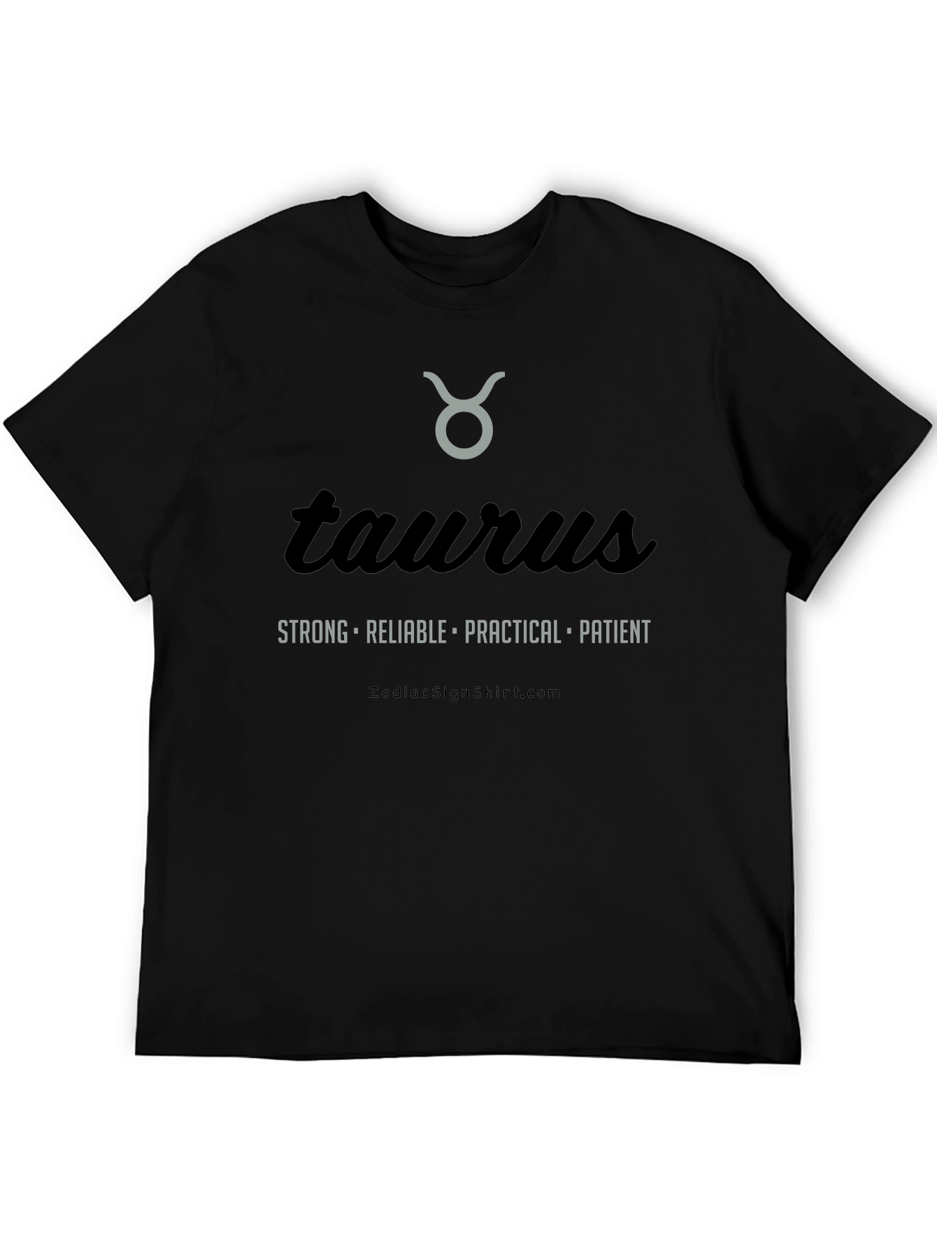 Taurus Zodiac Sign Black Graphic Tee