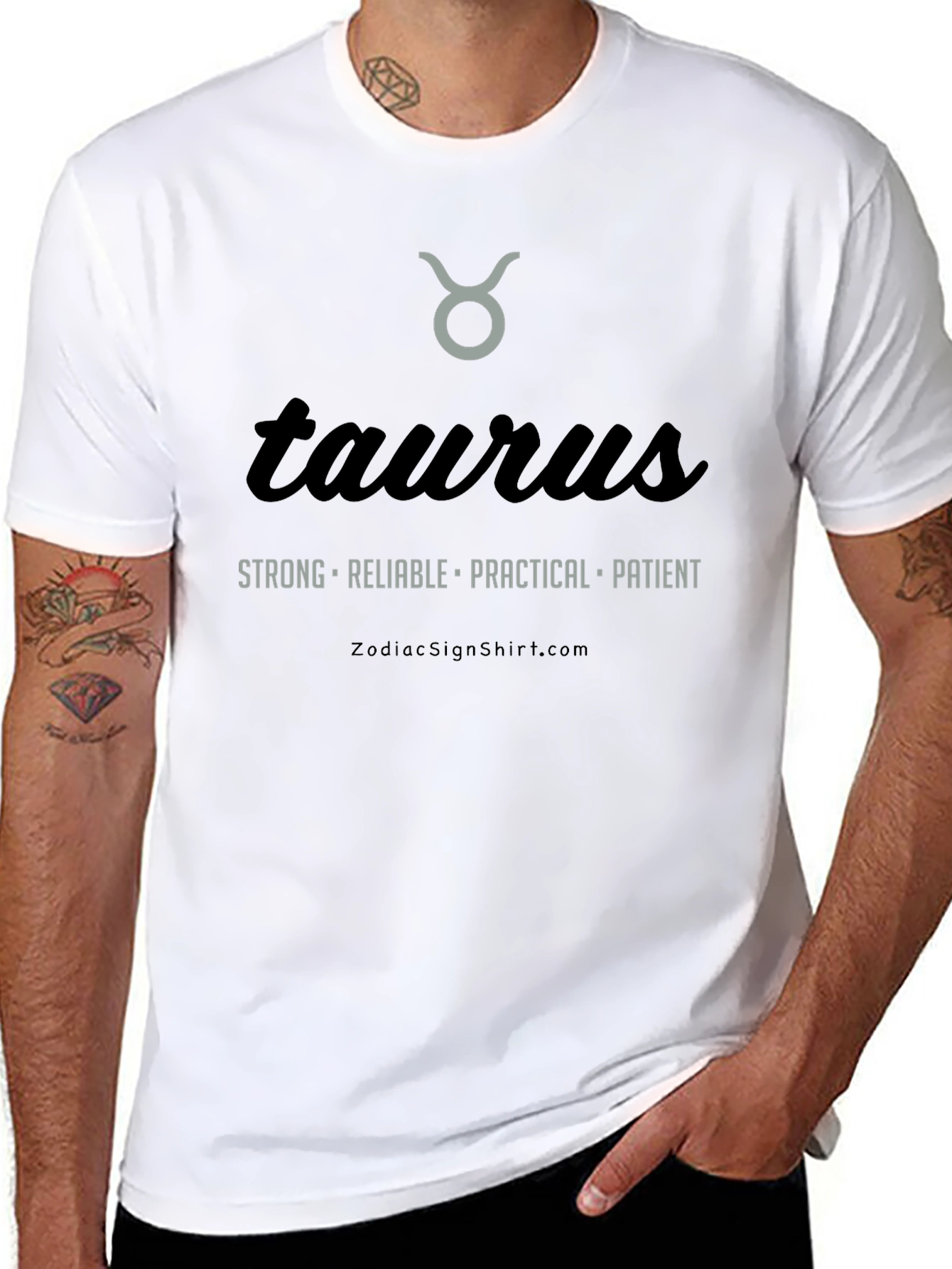 Taurus Zodiac Sign Black Graphic Tee