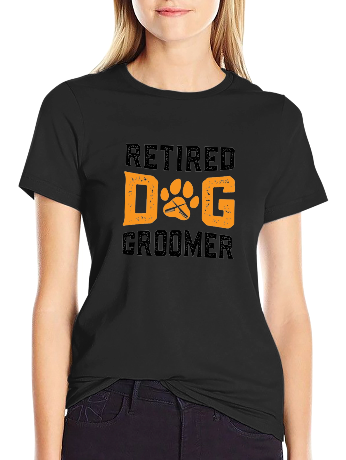 Retired Dog Groomer T-Shirt - Black