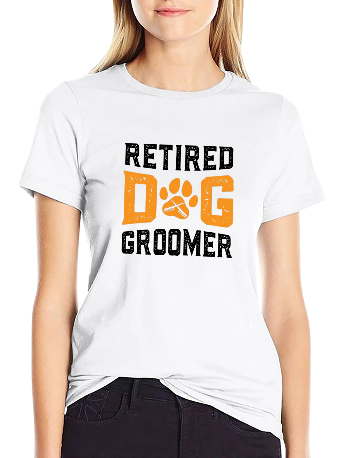 Retired Dog Groomer T-Shirt - Black