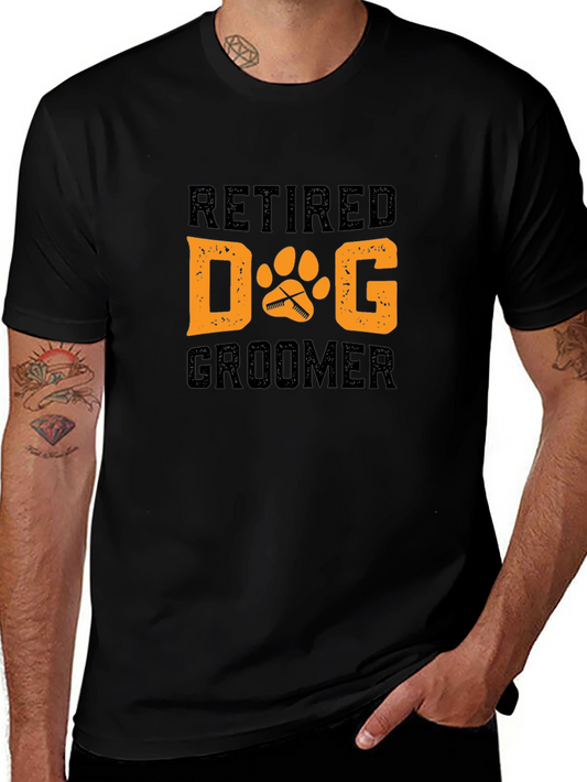 Retired Dog Groomer T-Shirt - Black