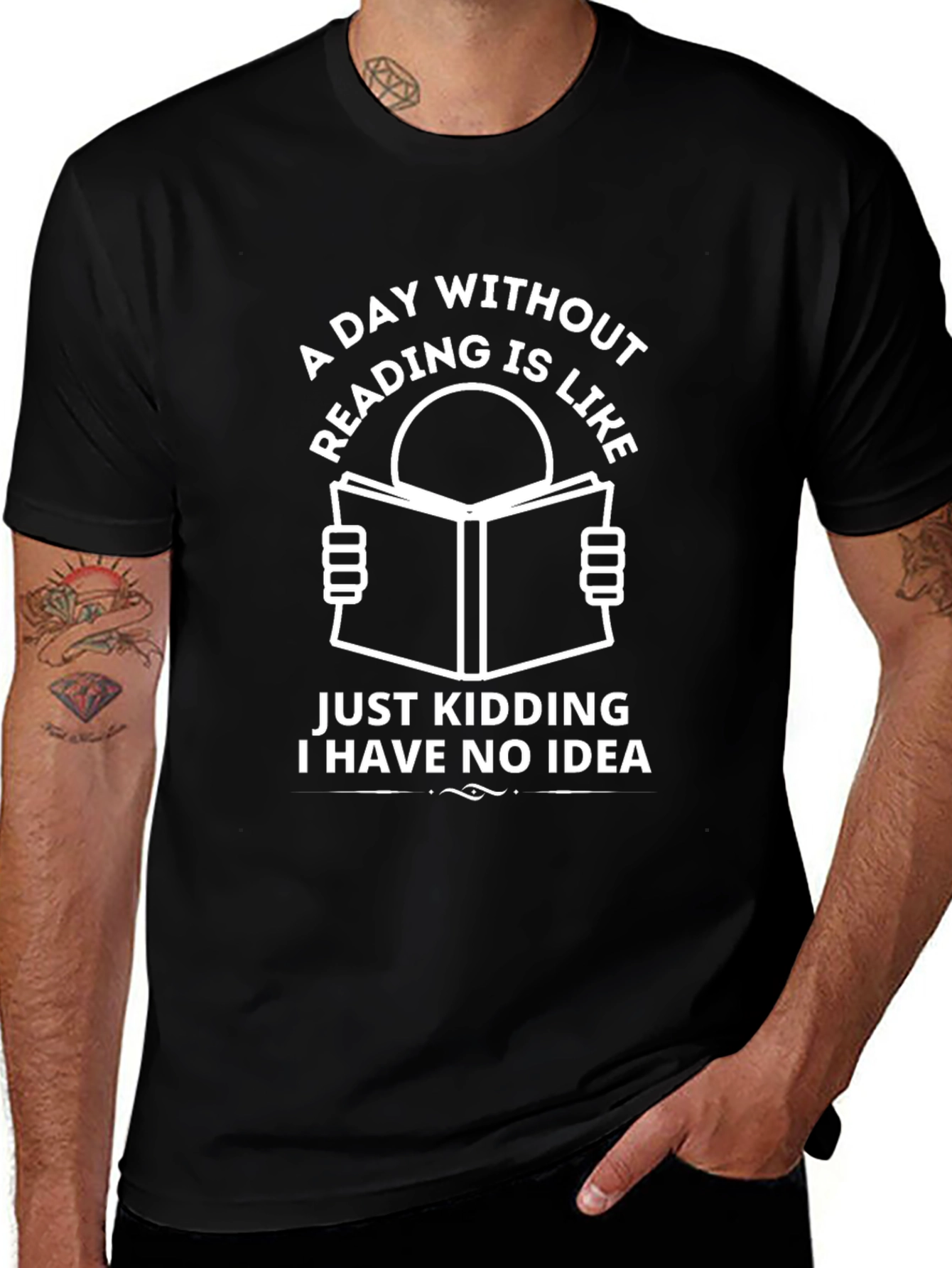 A Day Without Reading T-Shirt Funny Book Lover Tee