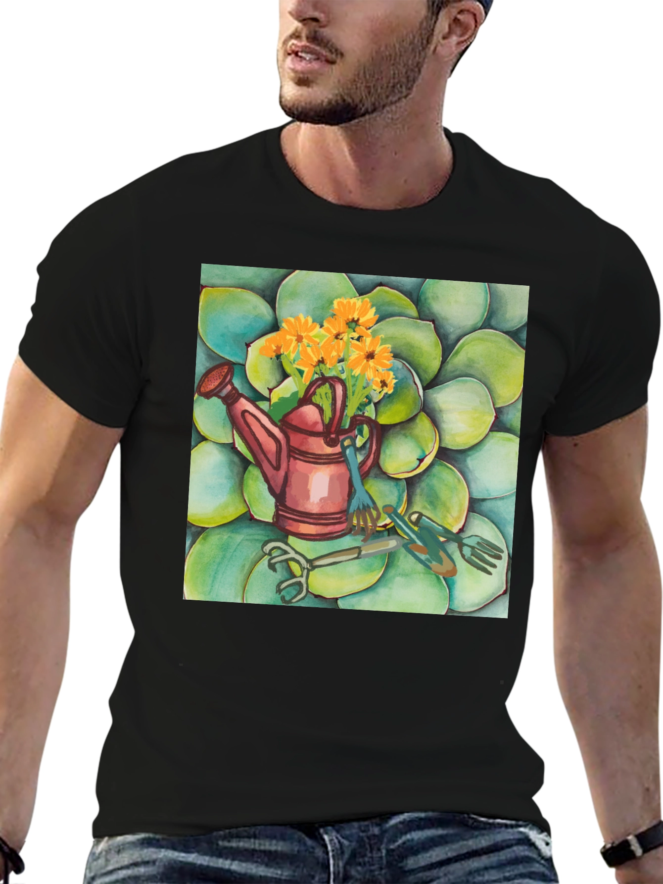 Gardening Theme Graphic Tee - Stylish & Comfortable