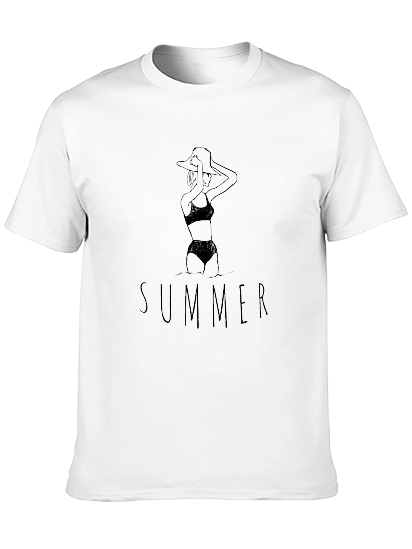Summer Vibes Black T-Shirt
