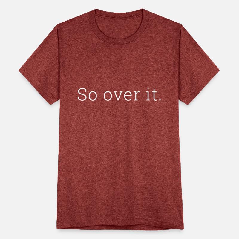 So over it text only design