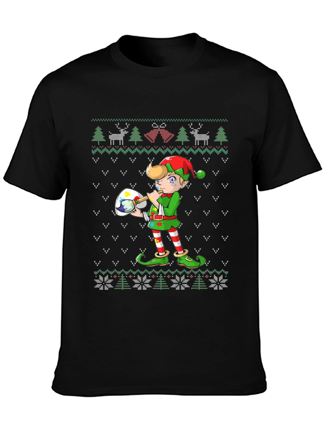 Christmas Elf Artist T-Shirt