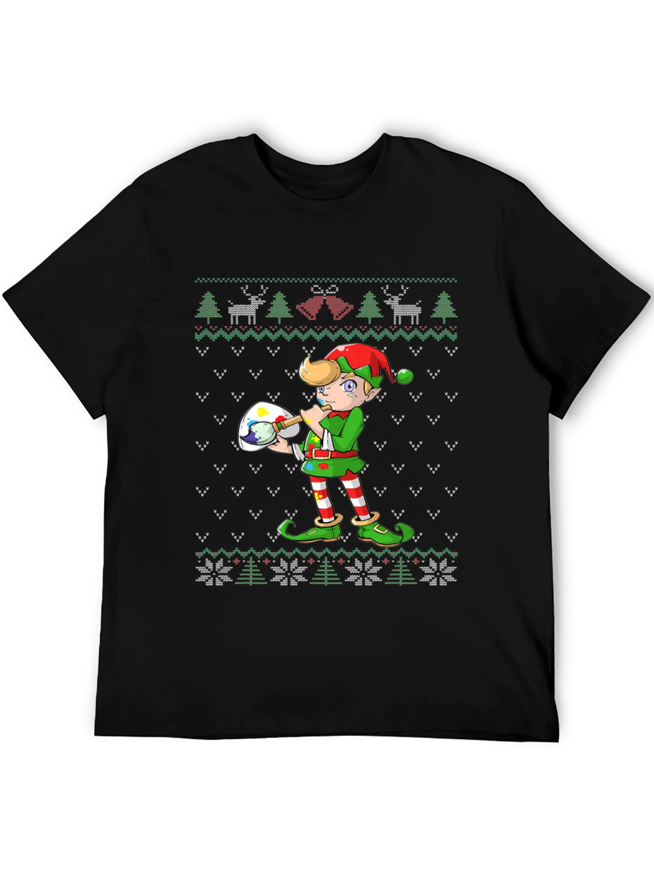 Christmas Elf Artist T-Shirt
