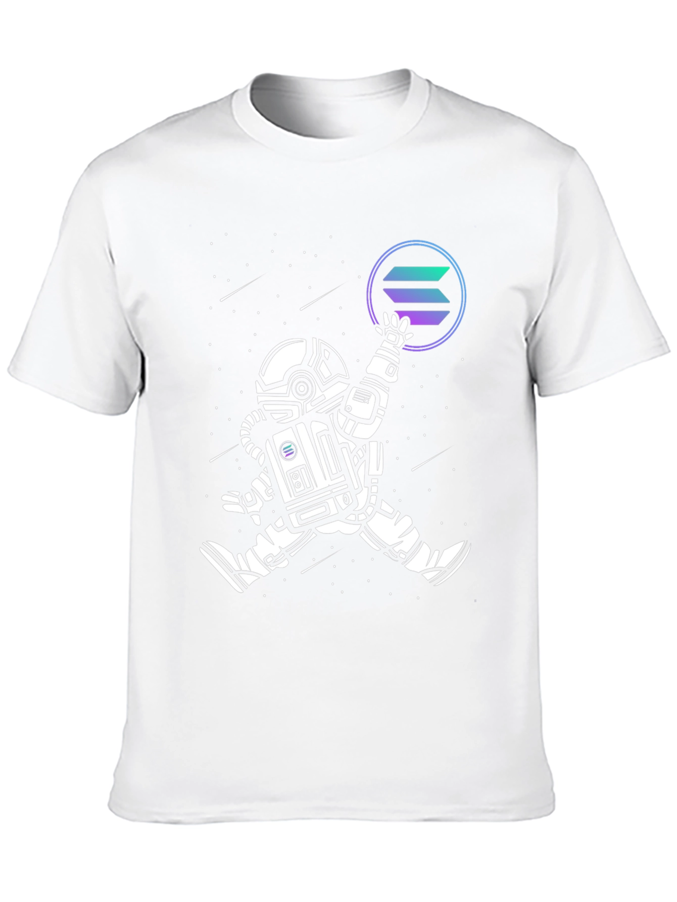 Astronaut Solana Crypto T-Shirt - Space Man Tee