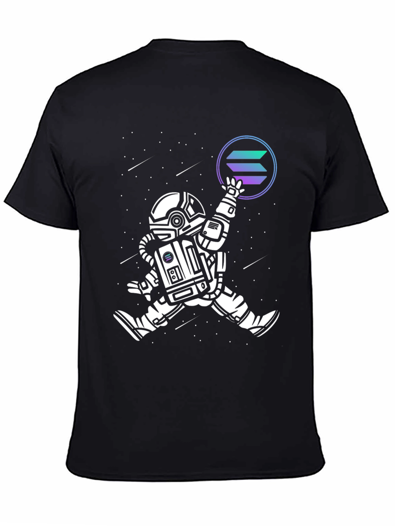 Astronaut Solana Crypto T-Shirt - Space Man Tee