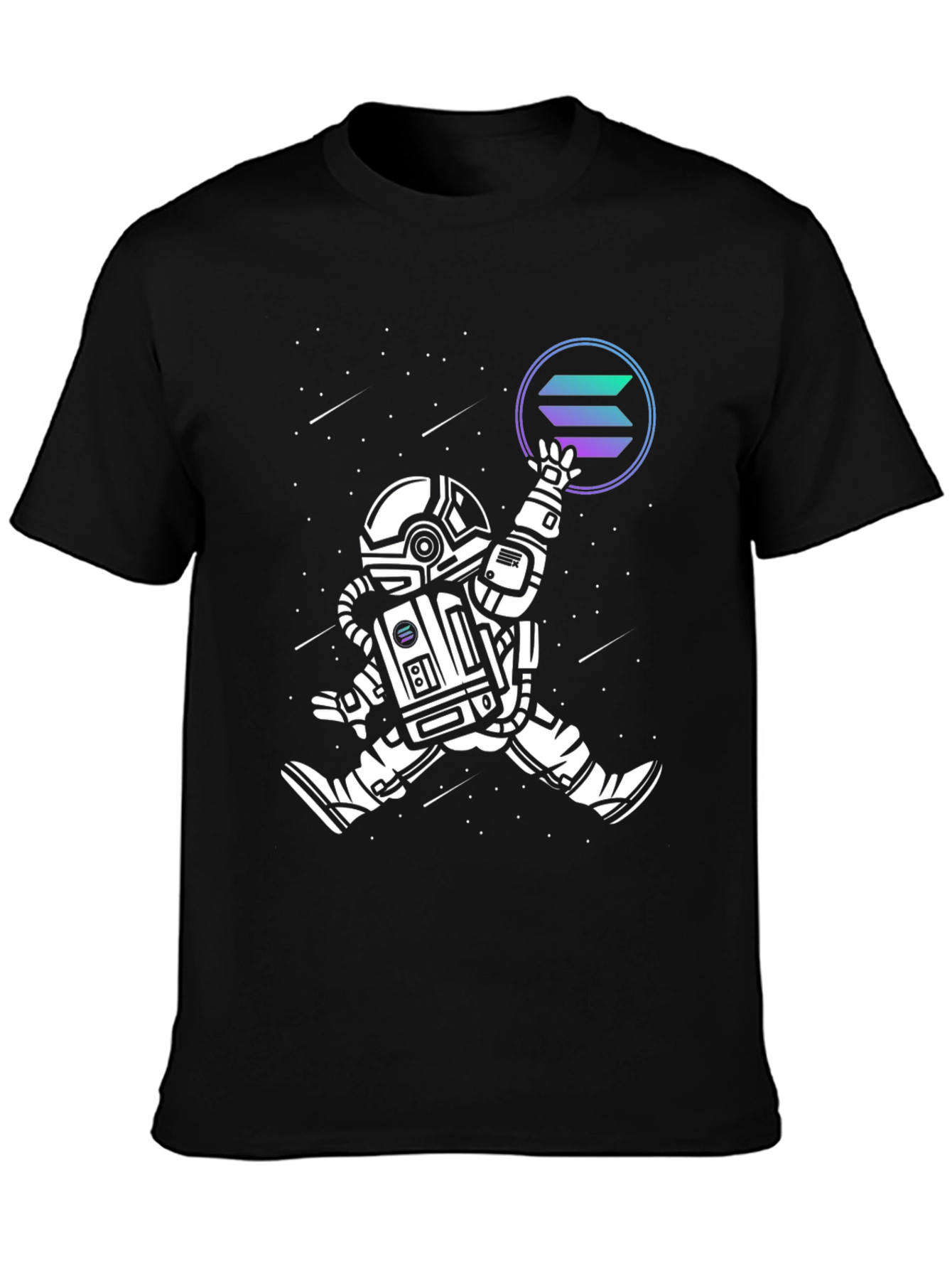 Astronaut Solana Crypto T-Shirt - Space Man Tee