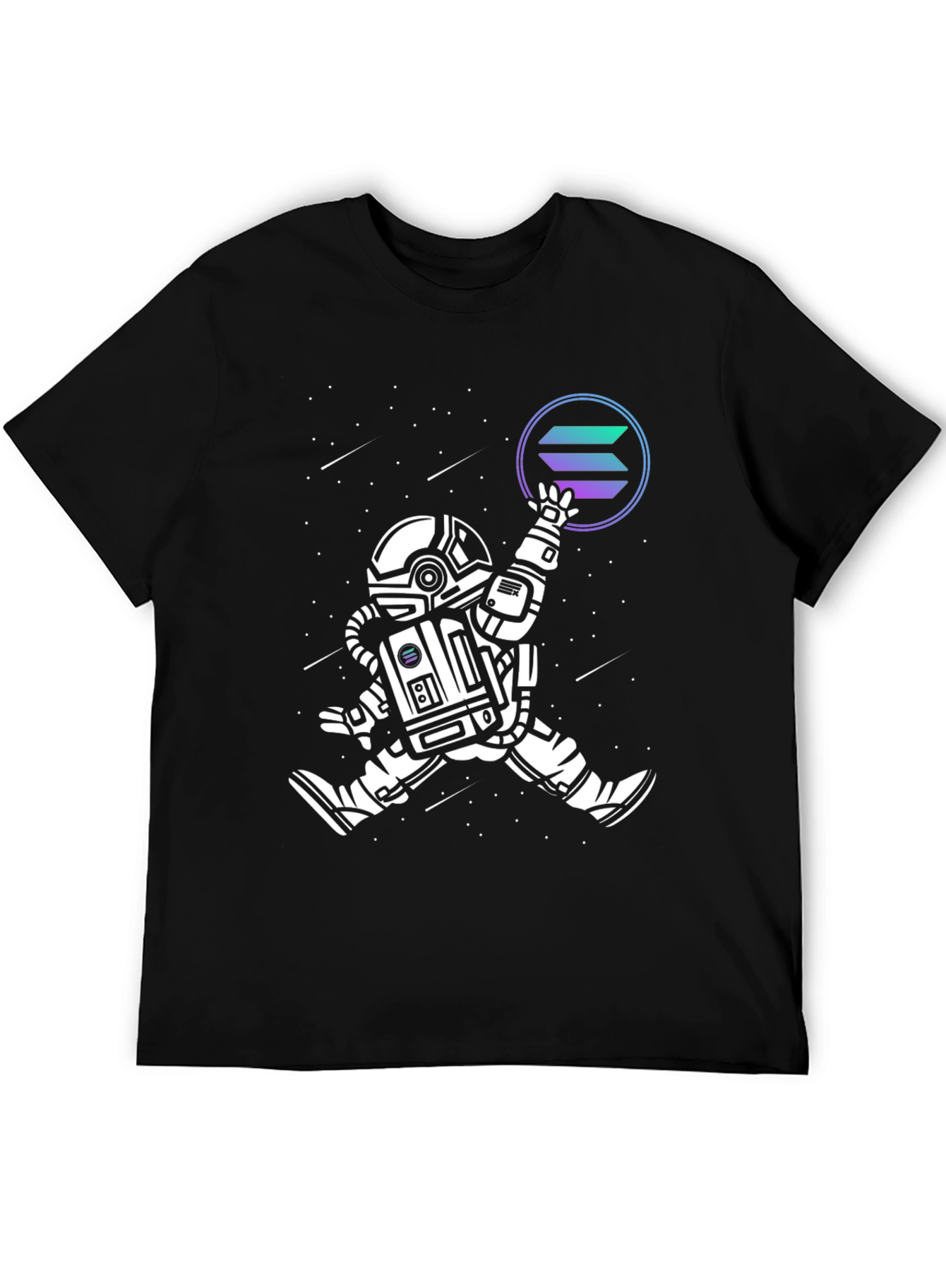 Astronaut Solana Crypto T-Shirt - Space Man Tee
