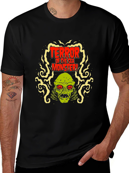 Terror of the Sea Monster Graphic T-Shirt