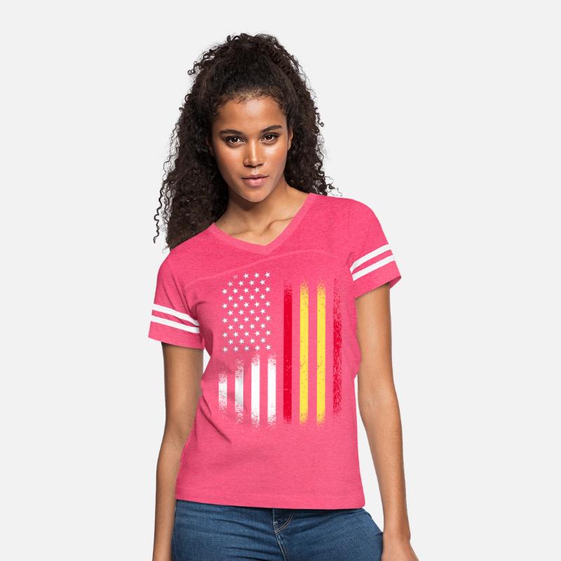 Spanish American Grown Country USA Flags Stripes