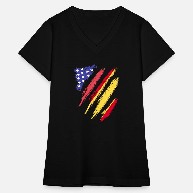 Spanish American Patriot Heart Flag Stripes
