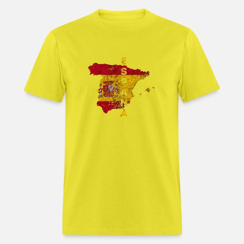 Spanish Map And Flag Souvenir Distressed Spain
