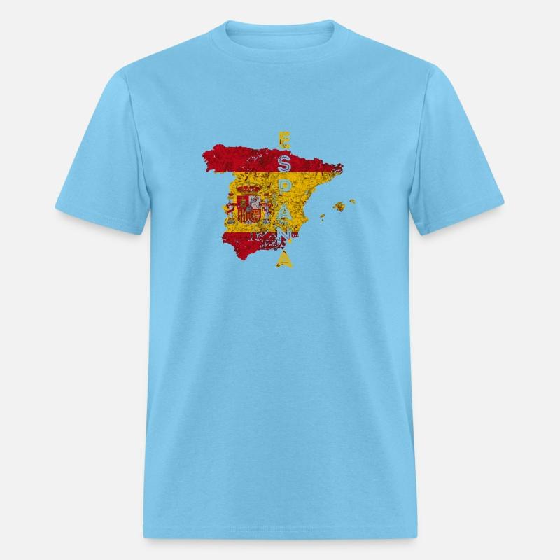 Spanish Map And Flag Souvenir Distressed Spain