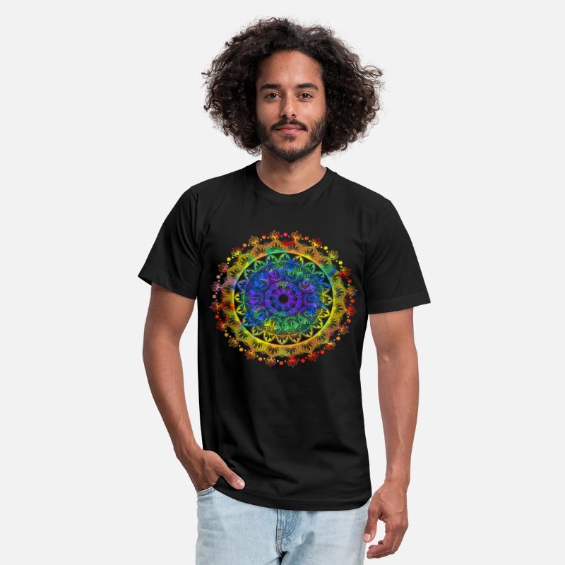 Spiritual mandala with Indian ornaments
