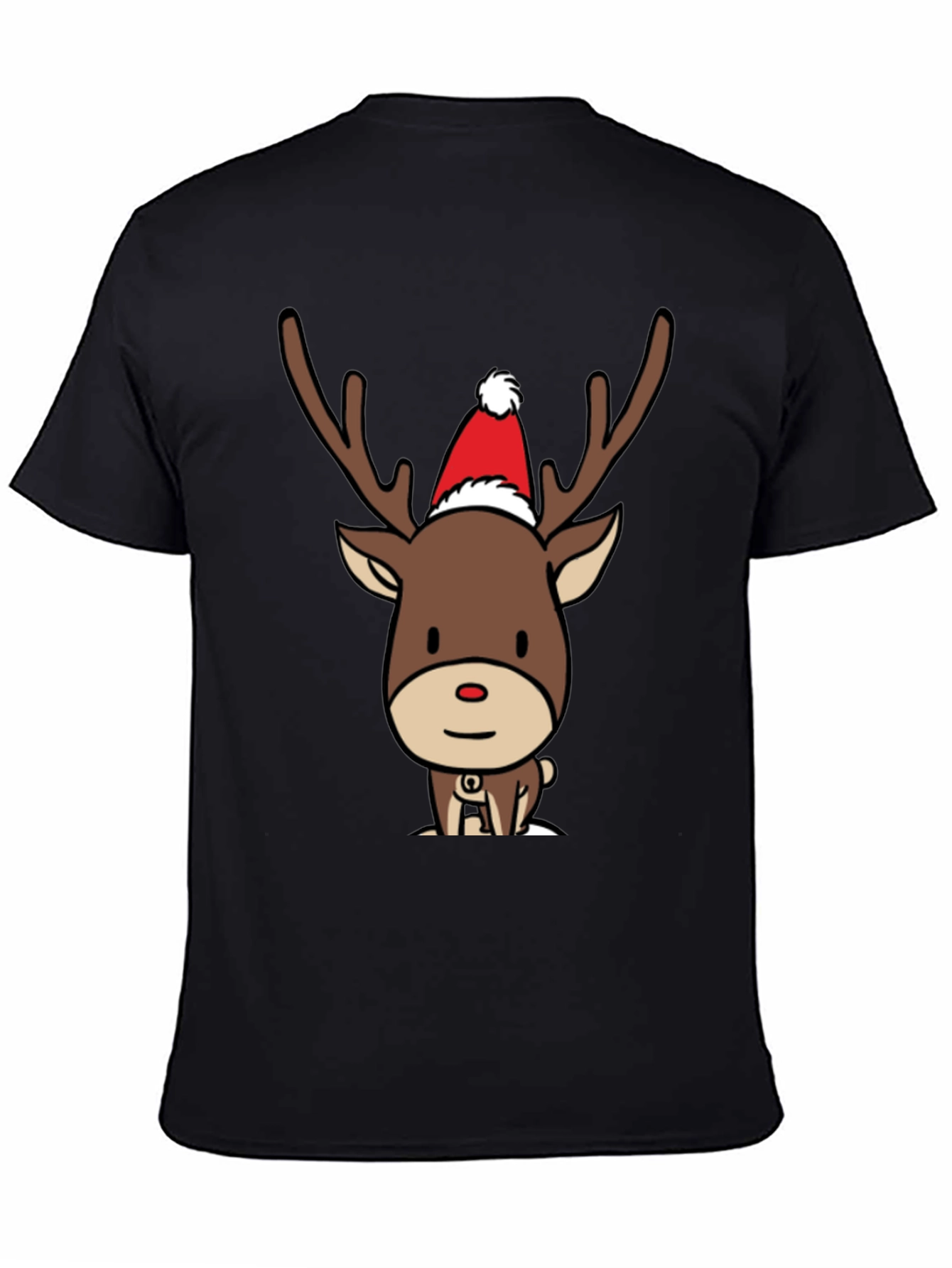 Reindeer Christmas T-Shirt - Cute Cartoon Holiday Tee