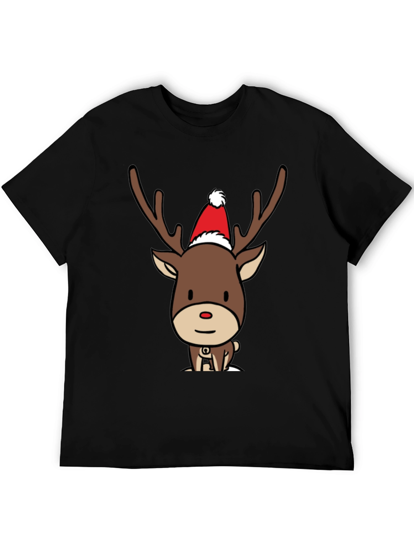 Reindeer Christmas T-Shirt - Cute Cartoon Holiday Tee