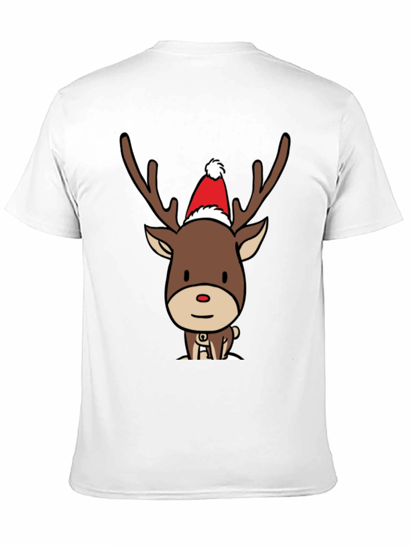 Reindeer Christmas T-Shirt - Cute Cartoon Holiday Tee