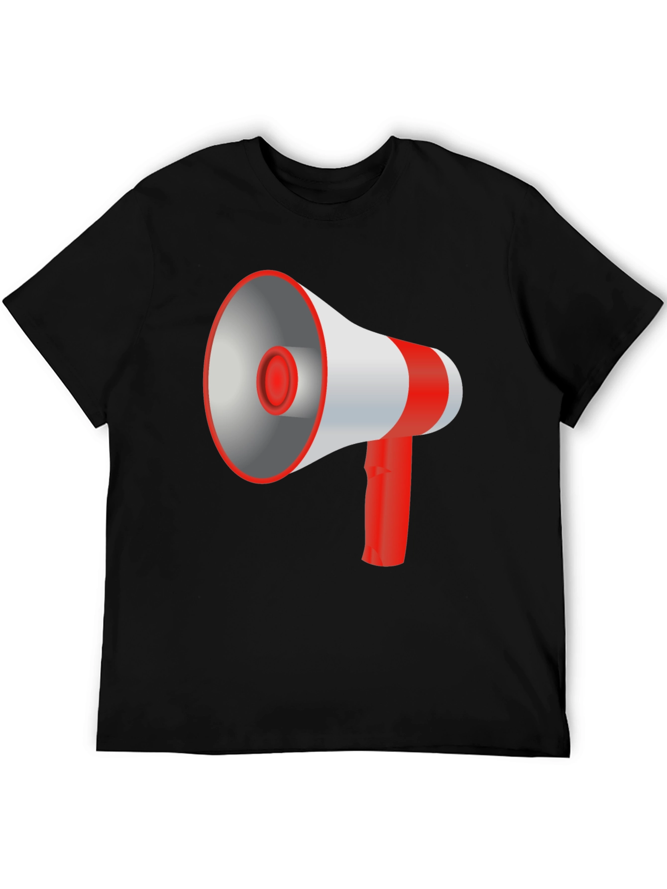 Megaphone Graphic Black T-Shirt
