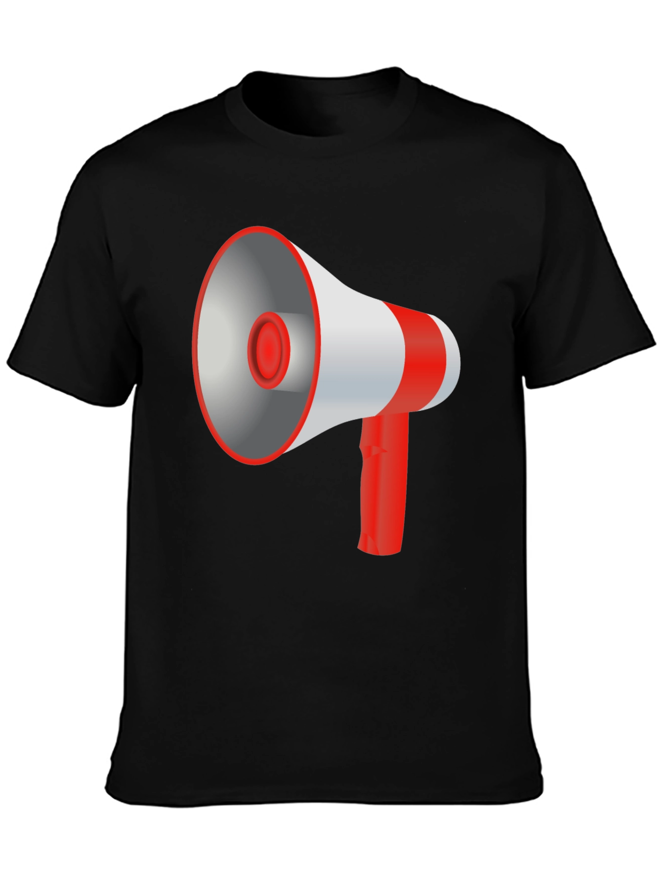 Megaphone Graphic Black T-Shirt