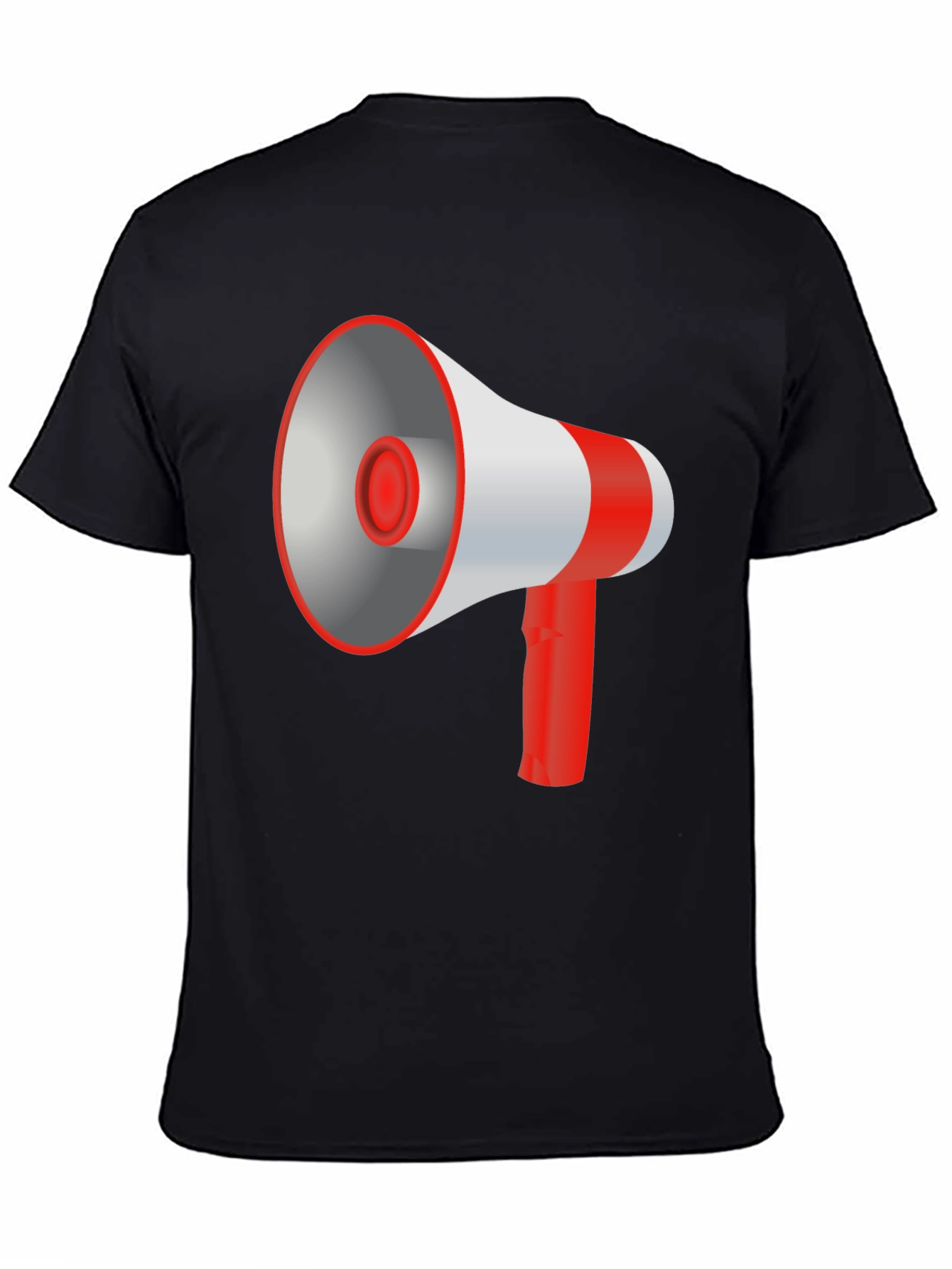 Megaphone Graphic Black T-Shirt