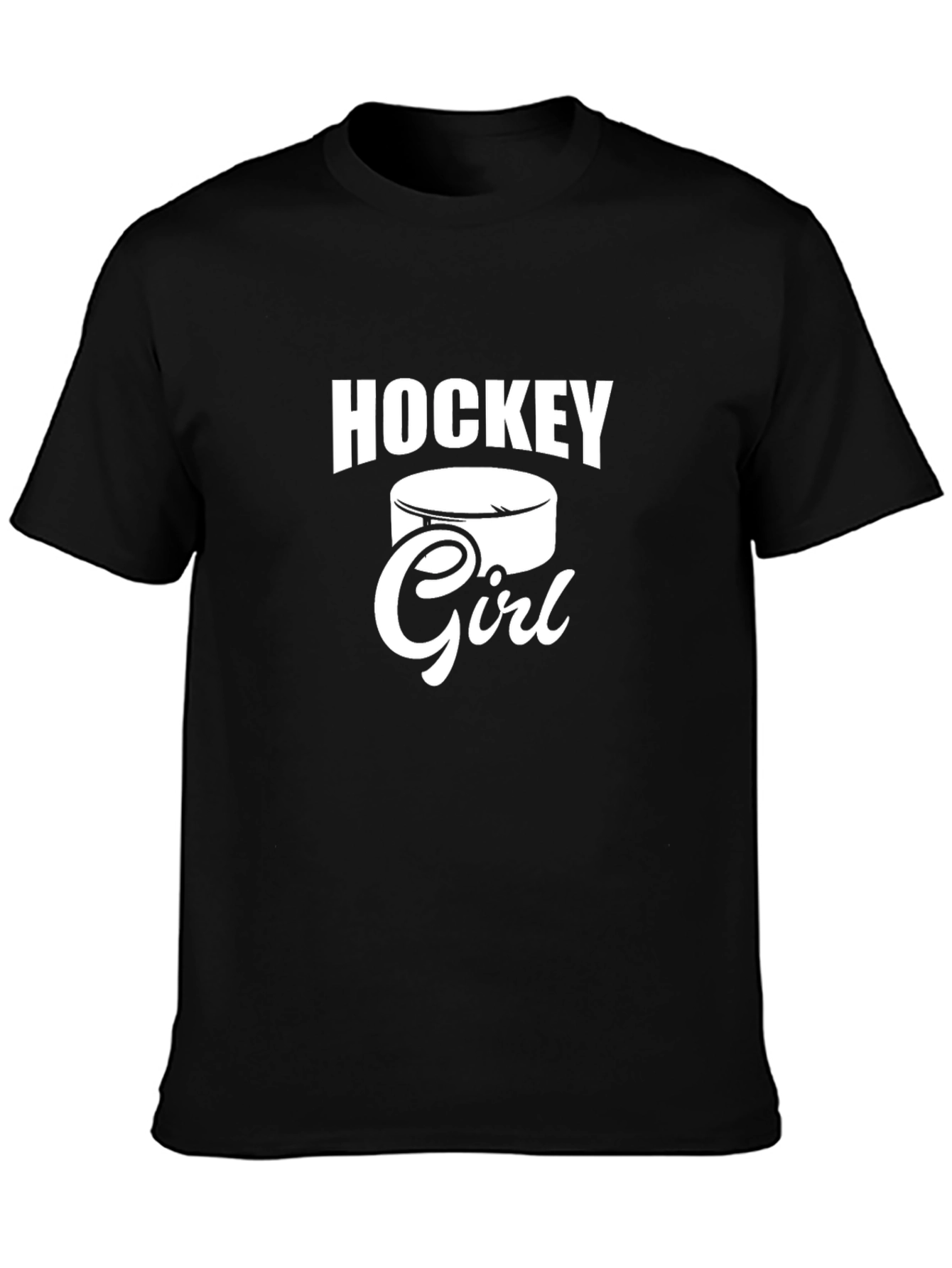 Hockey Girl Graphic T-Shirt - Sporty Casual Tee