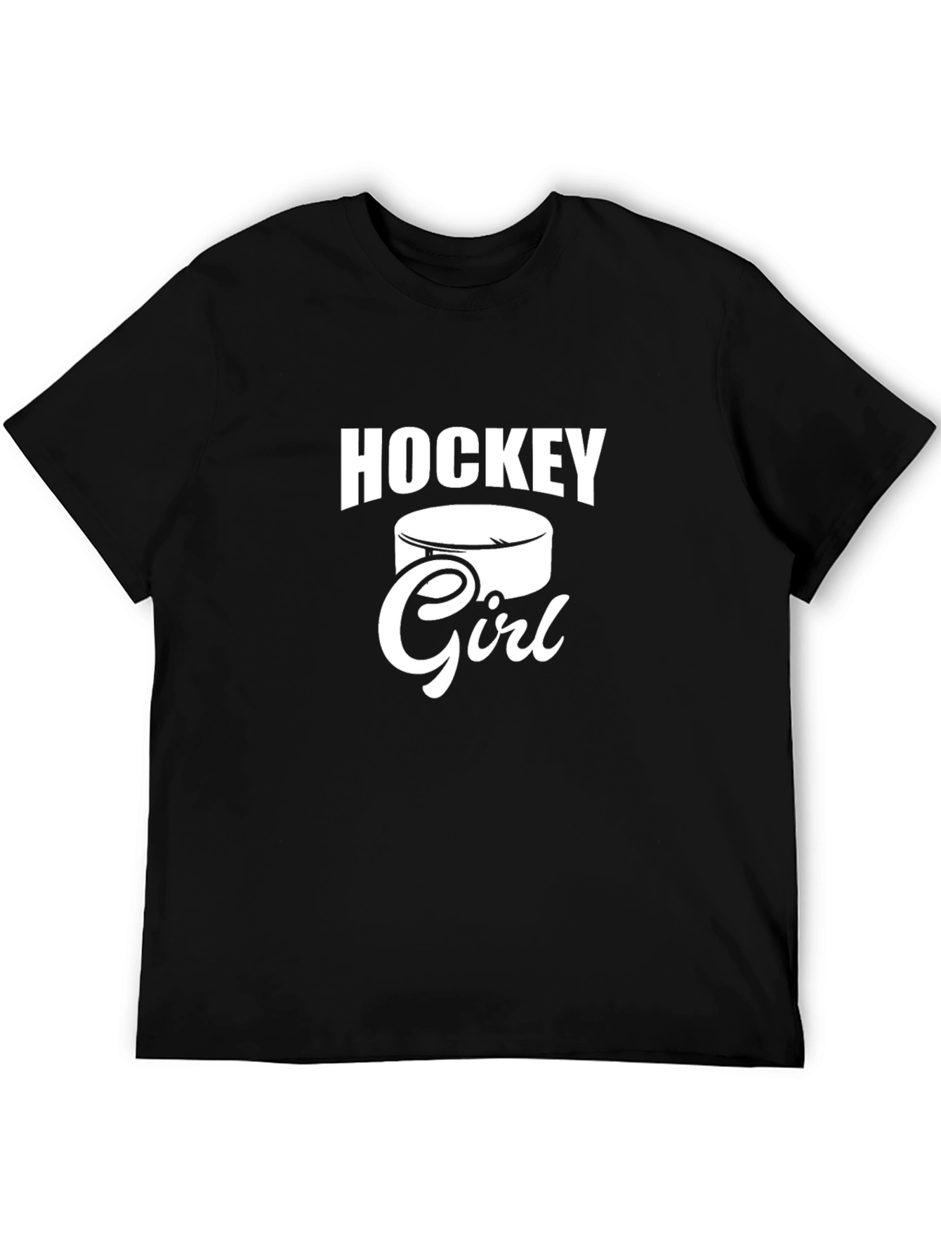 Hockey Girl Graphic T-Shirt - Sporty Casual Tee