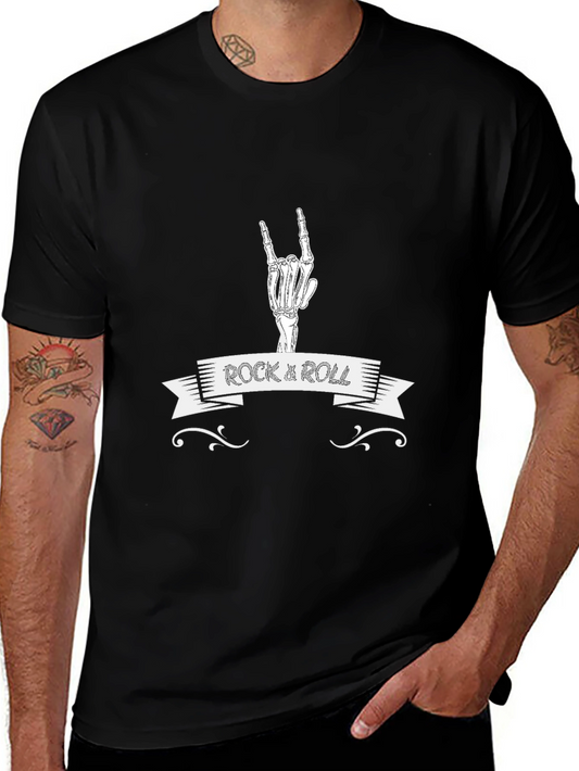 Rock & Roll Skeleton Hand T-Shirt