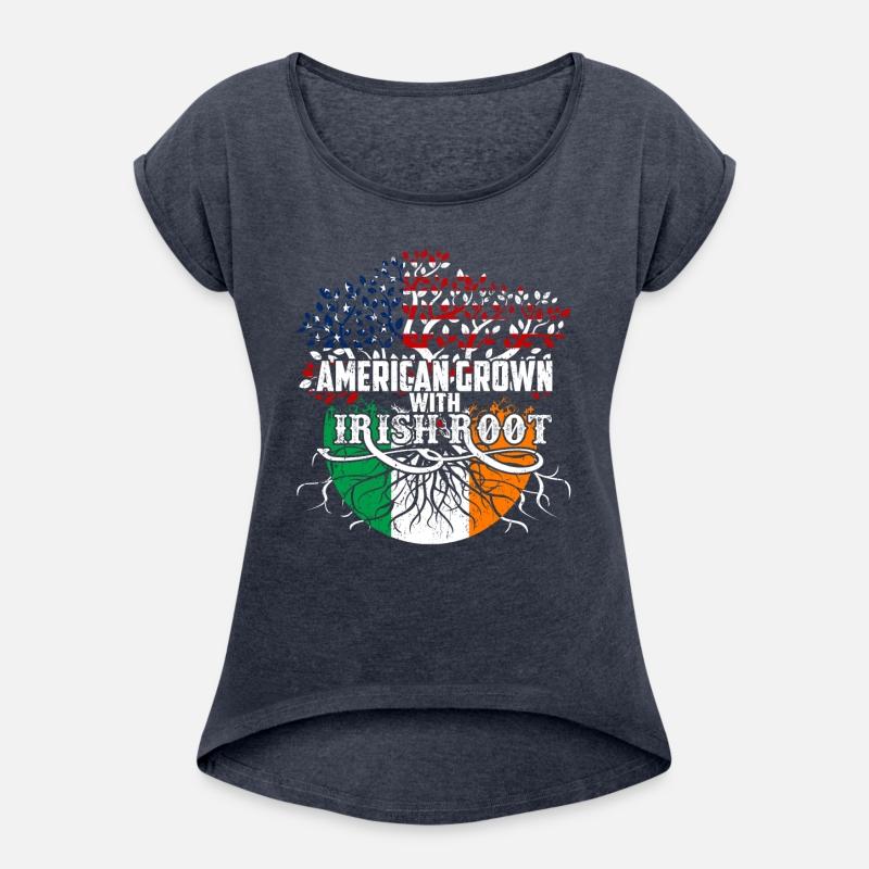 St Patricks Day Flag American Irish Root Tree