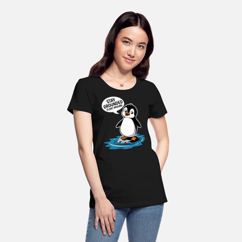 Stay Grounded Float Around Mindfulness Penguin