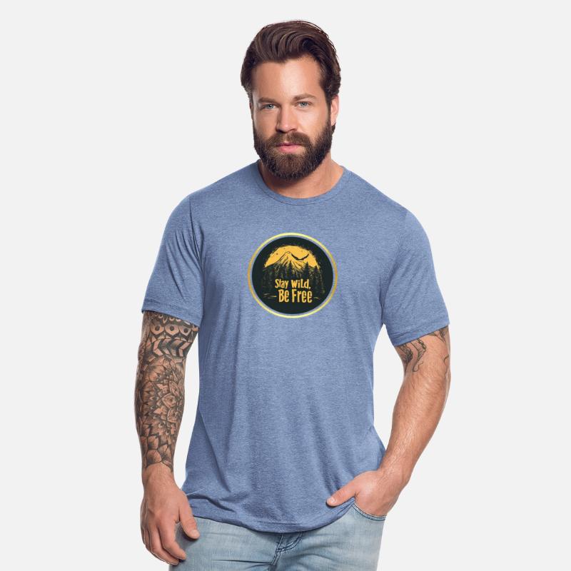 Stay Wild Be Free Shirt Retro Adventure Nature Tee