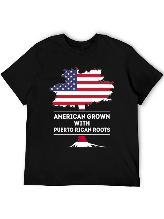 American Grown Puerto Rican Roots T-Shirt