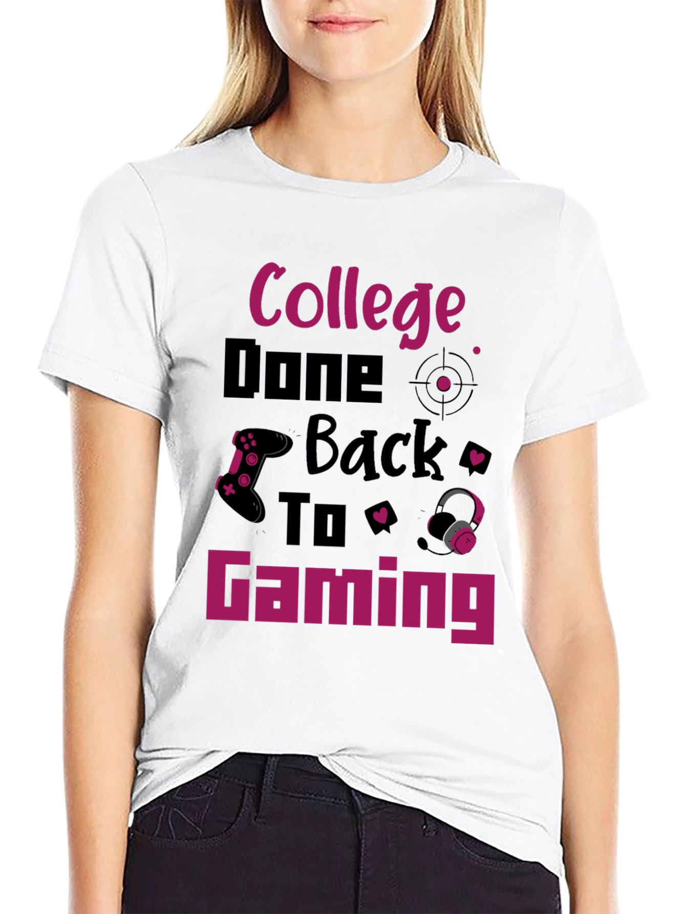 College Done Back To Gaming T-Shirt