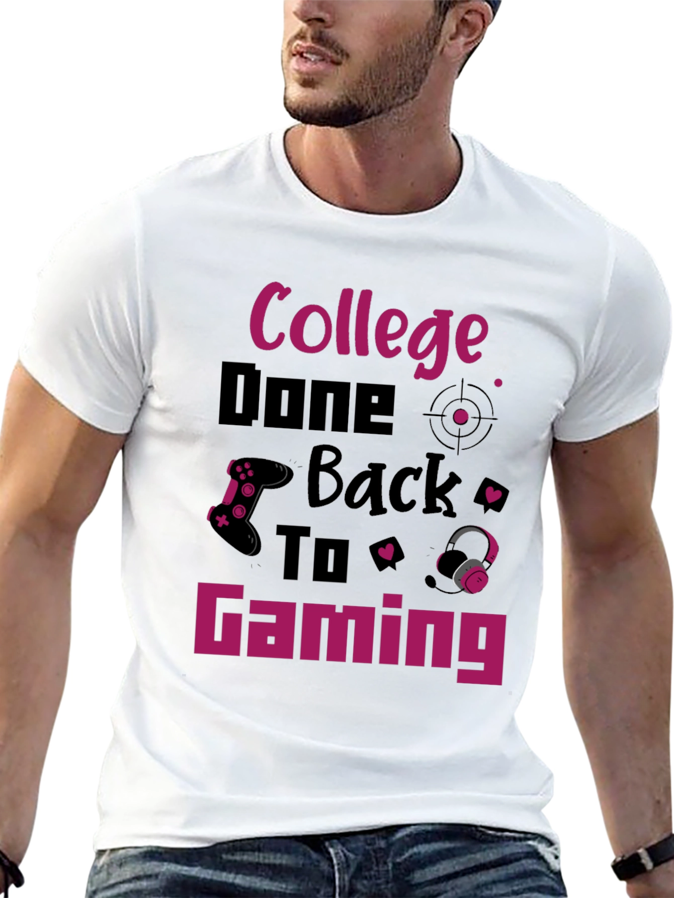 College Done Back To Gaming T-Shirt